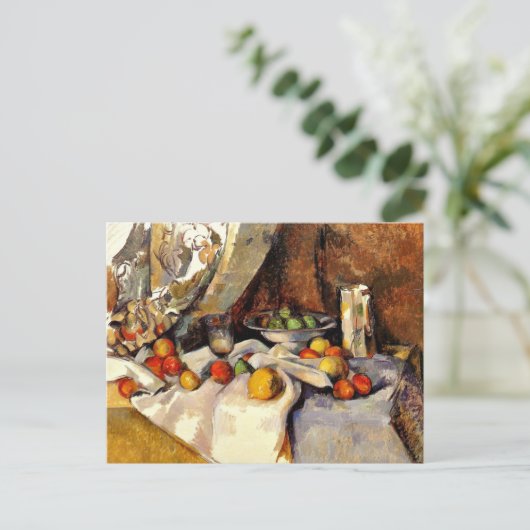 Cezanne - stille bioscopen, flesjes, beker en frui briefkaart (Staand voorkant)