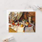 Cezanne - stille bioscopen, flesjes, beker en frui kaart (Voorkant / Achterkant in situ)