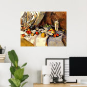 Cezanne - stille bioscopen, flesjes, beker en frui poster (Thuiskantoor)