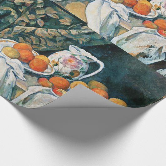 Cezanne stille-levensgordijn, bloemrijke pitcher,  cadeaupapier (Hoek)