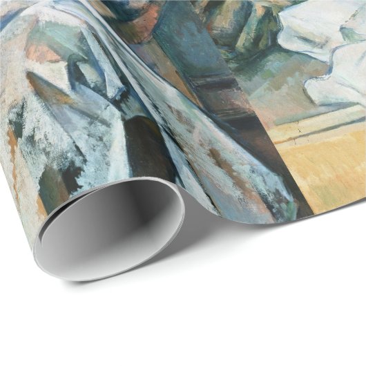 Cezanne stille-levensgordijn, bloemrijke pitcher,  cadeaupapier (Rol Hoek)