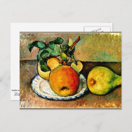 Cezanne - Stilleven met appels en peren Briefkaart (Voorkant / Achterkant)