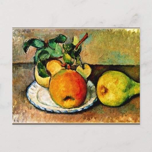 Cezanne - Stilleven met appels en peren Briefkaart (Voorkant)