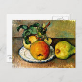 Cezanne - Stilleven met appels en peren Briefkaart (Voorkant / Achterkant)