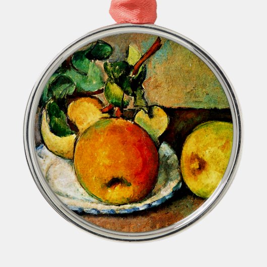 Cezanne - Stilleven met appels en peren Metalen Ornament (Voorkant)