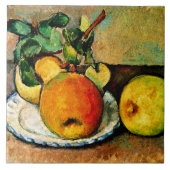Cezanne - Stilleven met appels en peren, Tegeltje (Voorkant)
