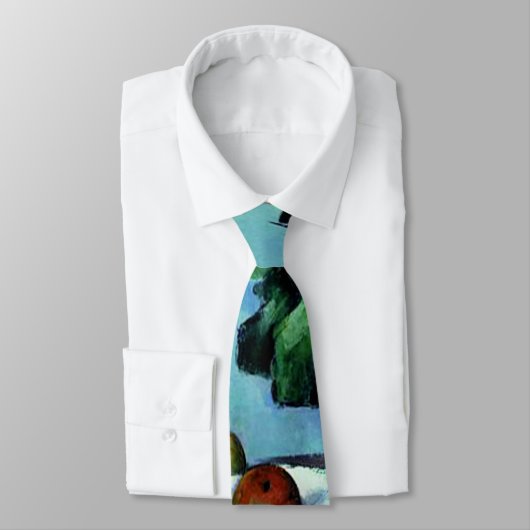 Cezanne - Stilleven met appels en primula's Stropdas (Gebonden)