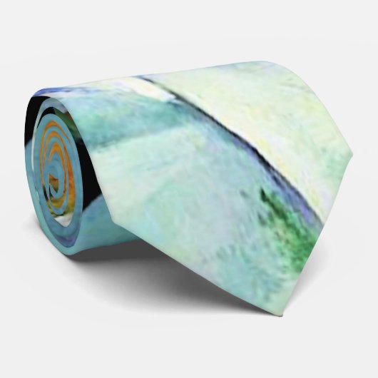 Cezanne - Stilleven met appels en primula's Stropdas (Opgerold)