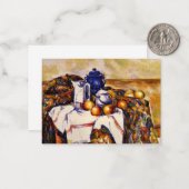 Cezanne - Stilleven met blauwe pot Notitiekaartje (Voorkant / Achterkant in situ)