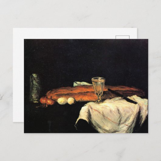 Cezanne - Stilleven met brood en eieren Briefkaart (Voorkant / Achterkant)