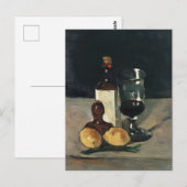 Cezanne - Stilleven met flesje, glas, leemons Briefkaart (Voorkant / Achterkant)