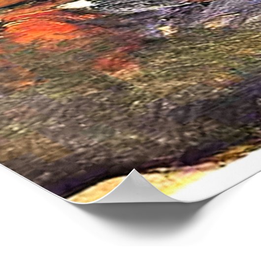 Cezanne - Stilleven met flessen en appels Poster (Hoek)