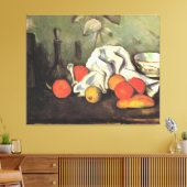 Cezanne - Stilleven met fruit Canvas Afdruk (Insitu (Woonkamer))