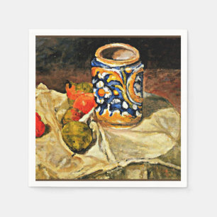 Cezanne - Stilleven met Italiaanse aardewerk Servet