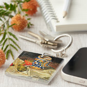 Cezanne - Stilleven met Italiaanse aardewerk Sleutelhanger (Voorkant Rechts)