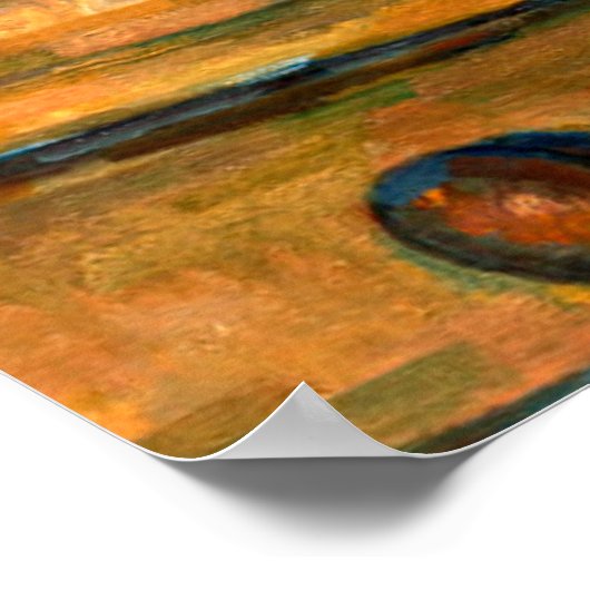 Cezanne - Stilleven met melk Jug en fruit Poster (Hoek)