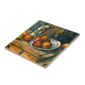 Cezanne - Stilleven met melk Jug en fruit Tegeltje (Zijkant)