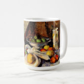 Cezanne - Stilleven, Post, Bottle, Cup en Fruit Koffiemok (Voorkant rechts)