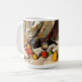 Cezanne - Stilleven, Post, Bottle, Cup en Fruit Koffiemok (Voorkant links)
