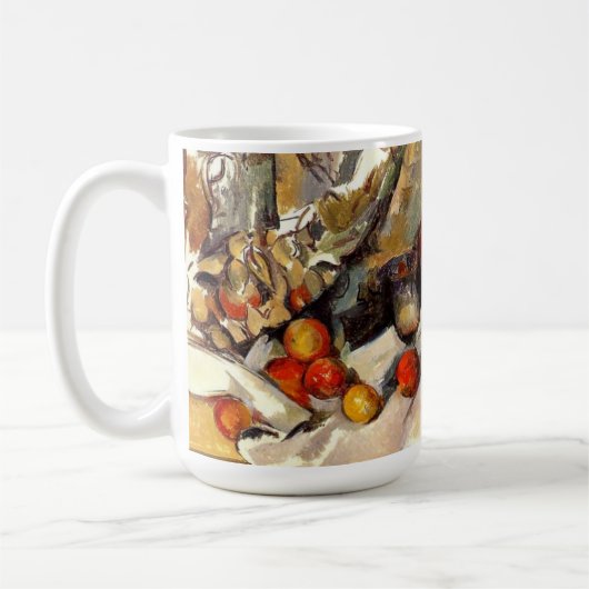 Cezanne - Stilleven, Post, Bottle, Cup en Fruit Koffiemok (Links)