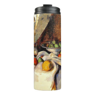 Cezanne - Stilleven, Post, Bottle, Cup en Fruit Thermosbeker