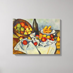 Cezanne The Basket of Apples Canvas Afdruk