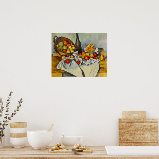 Cezanne The Basket of Apples Poster (Keuken)