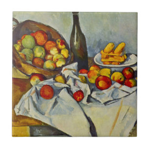 Cezanne The Basket of Apples Tile Tegeltje