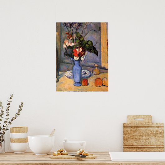 Cezanne - The Blue Vase Poster (Keuken)