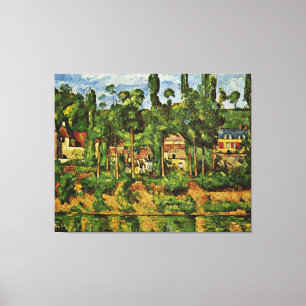 Cezanne - The Chateau de Medan Canvas Afdruk