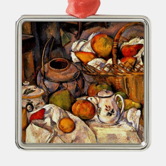 Cezanne - The Kitchen Table, Metalen Ornament (Voorkant)