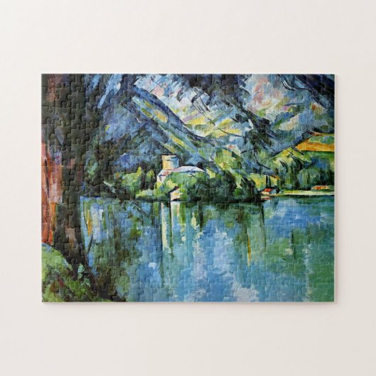 Cezanne - The Lac d'Annecy, mooie kunstschilderij Legpuzzel (Horizontaal)