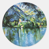 Cezanne - The Lac d'Annecy Ronde Sticker (Voorkant)
