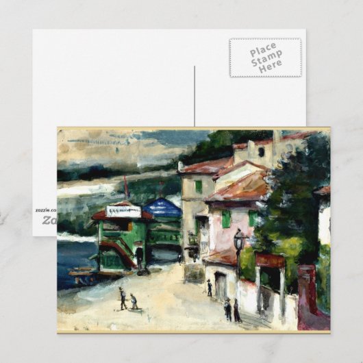 Cezanne - The Restaurant Mistral in l'Estaque Briefkaart (Voorkant / Achterkant)