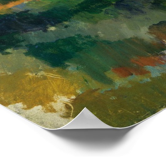 Cézanne - Turning Road in Montgeroult Poster (Hoek)