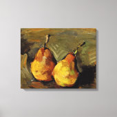 Cezanne - Twee Peren, beroemd nog leven, Canvas Afdruk (Voorkant)