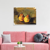 Cezanne - Two Pears Canvas Afdruk (Insitu (Woonkamer))