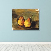 Cezanne - Two Pears Canvas Afdruk (Insitu (Houten vloer))