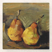 Cezanne - Two Pears Glazen Onderzetter (Voorkant)