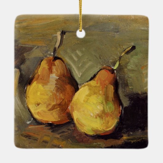 Cezanne - Two Pears Keramisch Ornament (Achterkant)