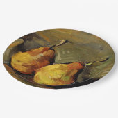 Cezanne - Two Pears Papieren Bordje (Gekanteld)