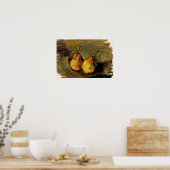 Cezanne - Two Pears Poster (Keuken)
