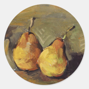 Cezanne - Two Pears Ronde Sticker