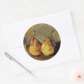Cezanne - Two Pears Ronde Sticker (Envelop)