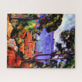 Cezanne - Uitzicht door de bomen Legpuzzel (Horizontaal)
