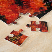 Cezanne - Uitzicht door de bomen Legpuzzel (Zijkant)