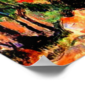 Cezanne - Uitzicht door de bomen Poster (Hoek)