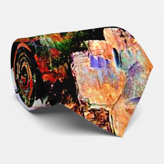 Cezanne - Uitzicht door de bomen Stropdas (Opgerold)