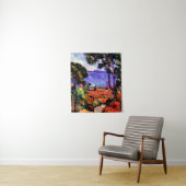 Cezanne - Uitzicht door de bomen Wandkleed (In situ)