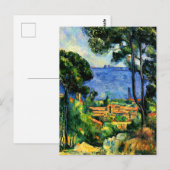 Cezanne - Uitzicht van de Estaque Briefkaart (Voorkant / Achterkant)
